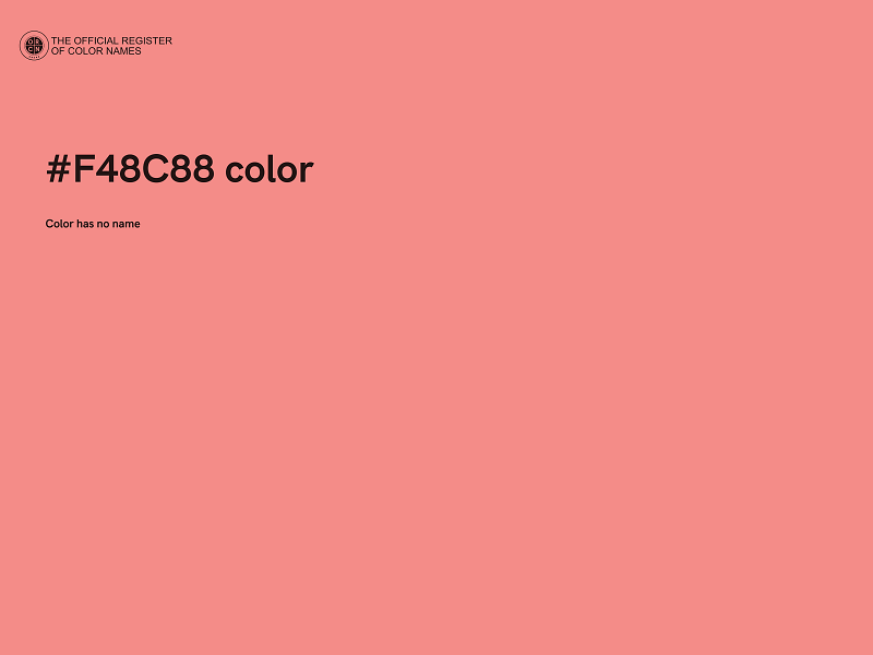 #F48C88 color image