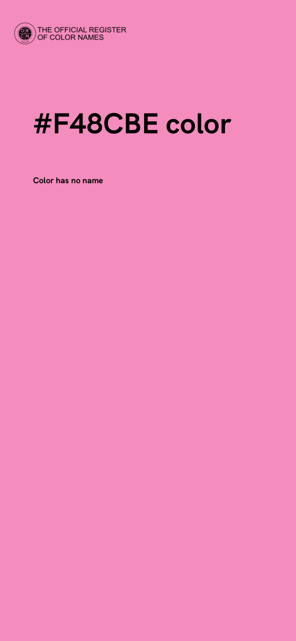 #F48CBE color image