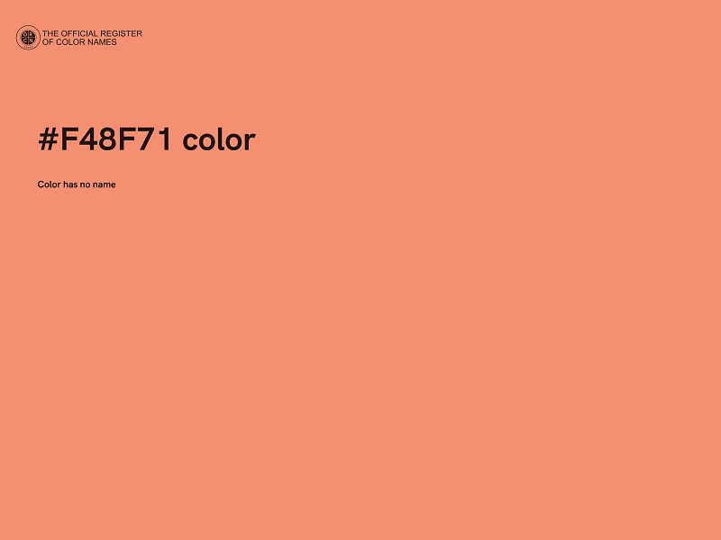 #F48F71 color image