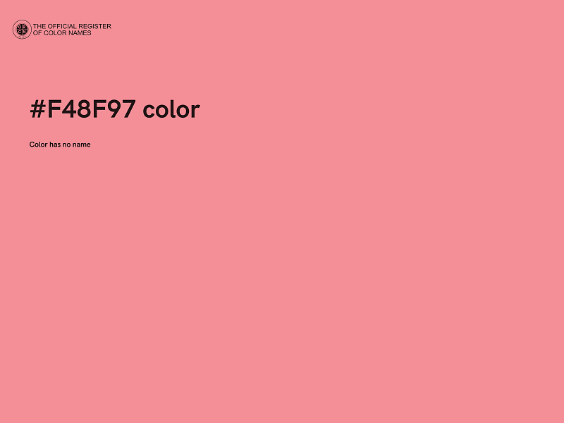 #F48F97 color image