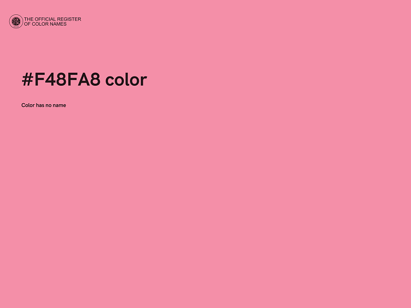 #F48FA8 color image