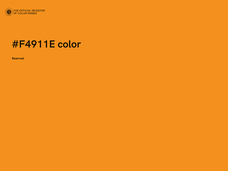 #F4911E color image