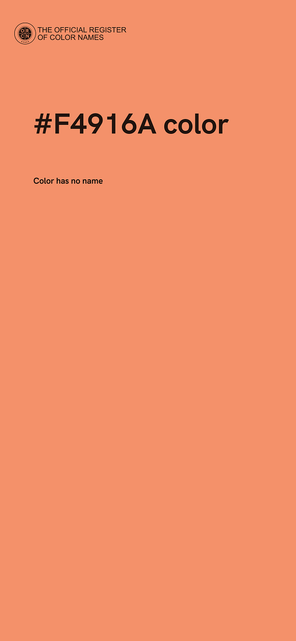 #F4916A color image