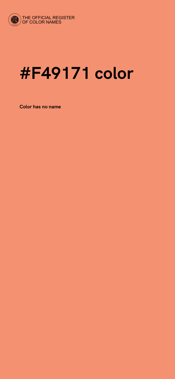 #F49171 color image
