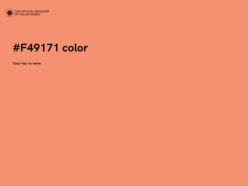 #F49171 color image