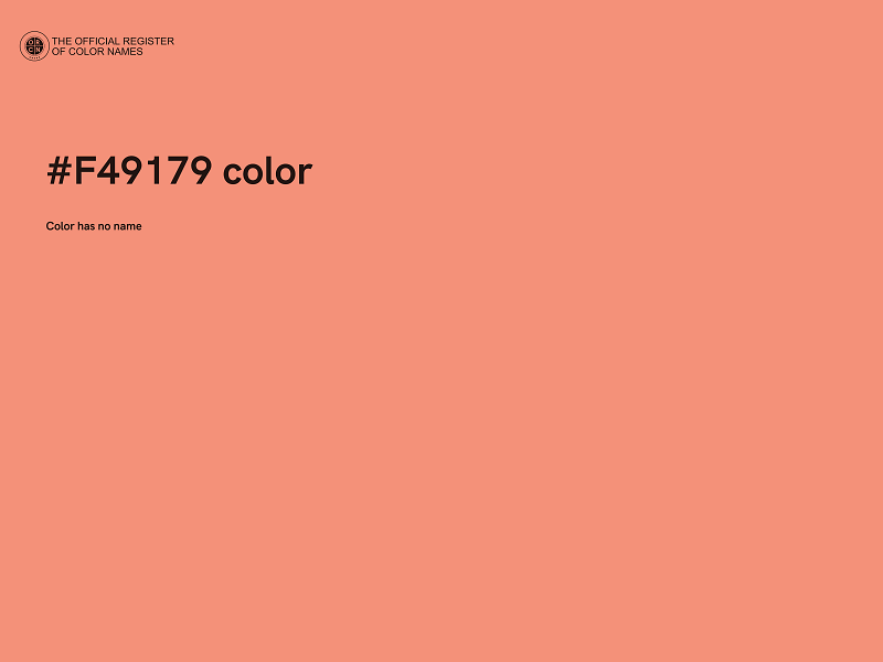 #F49179 color image