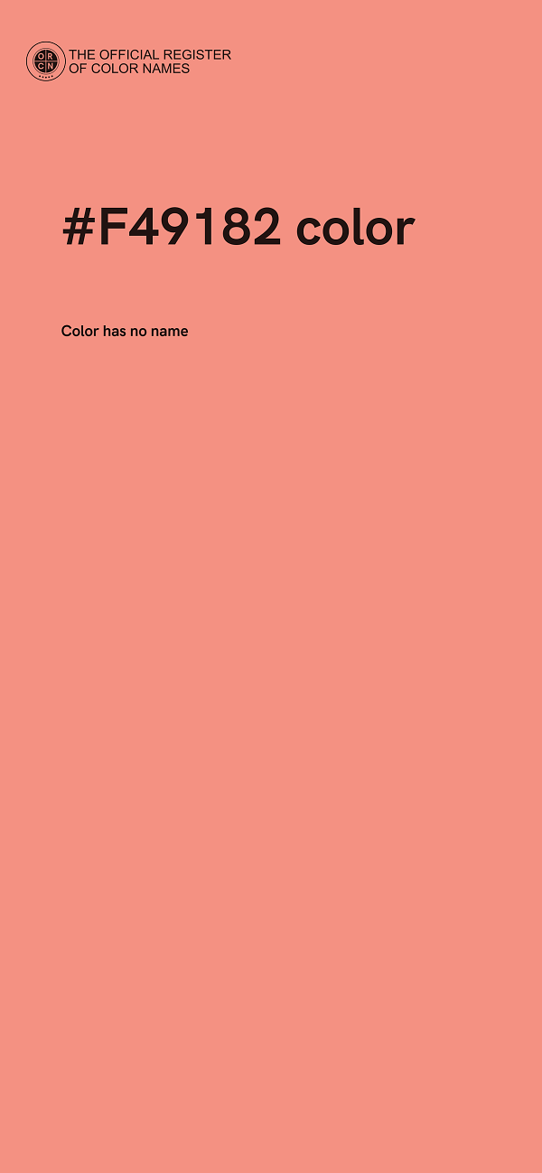 #F49182 color image