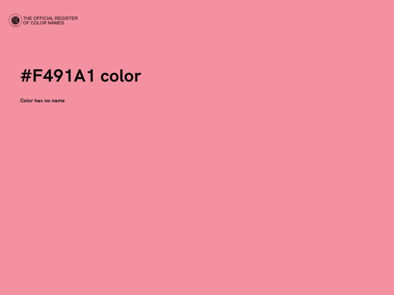 #F491A1 color image