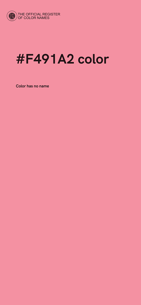 #F491A2 color image