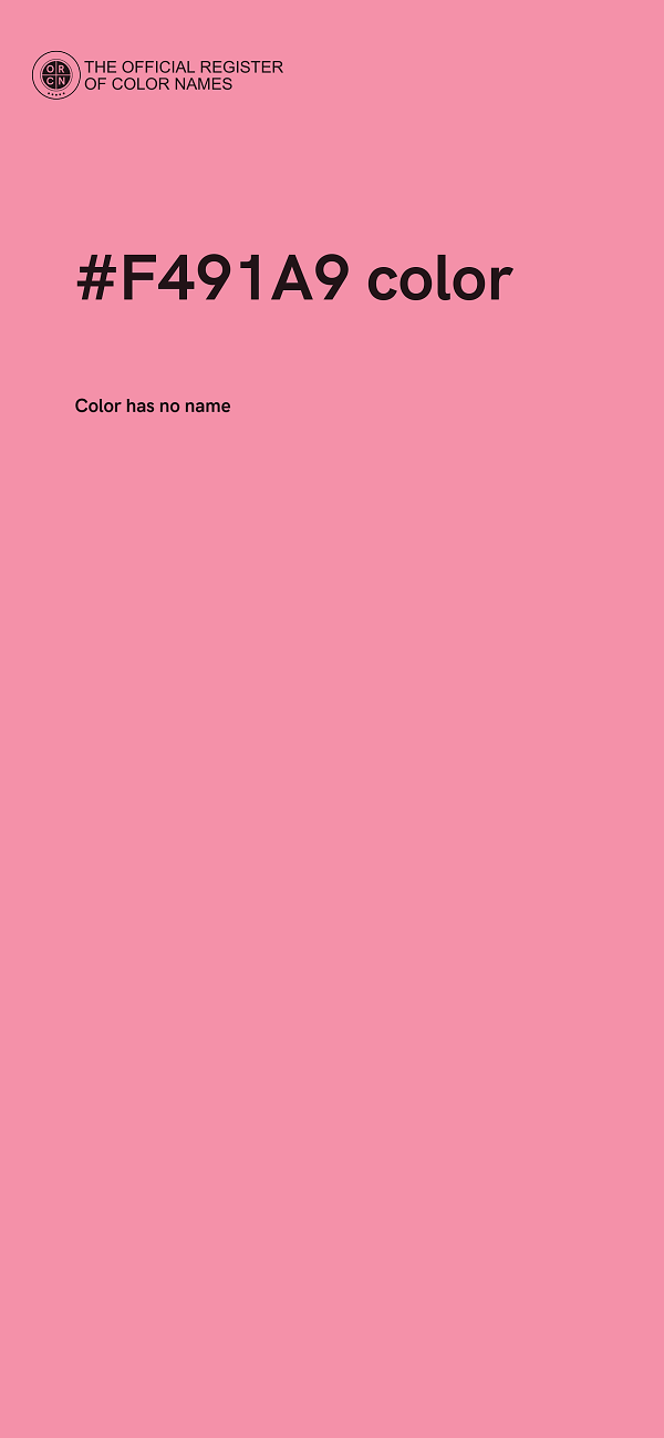 #F491A9 color image