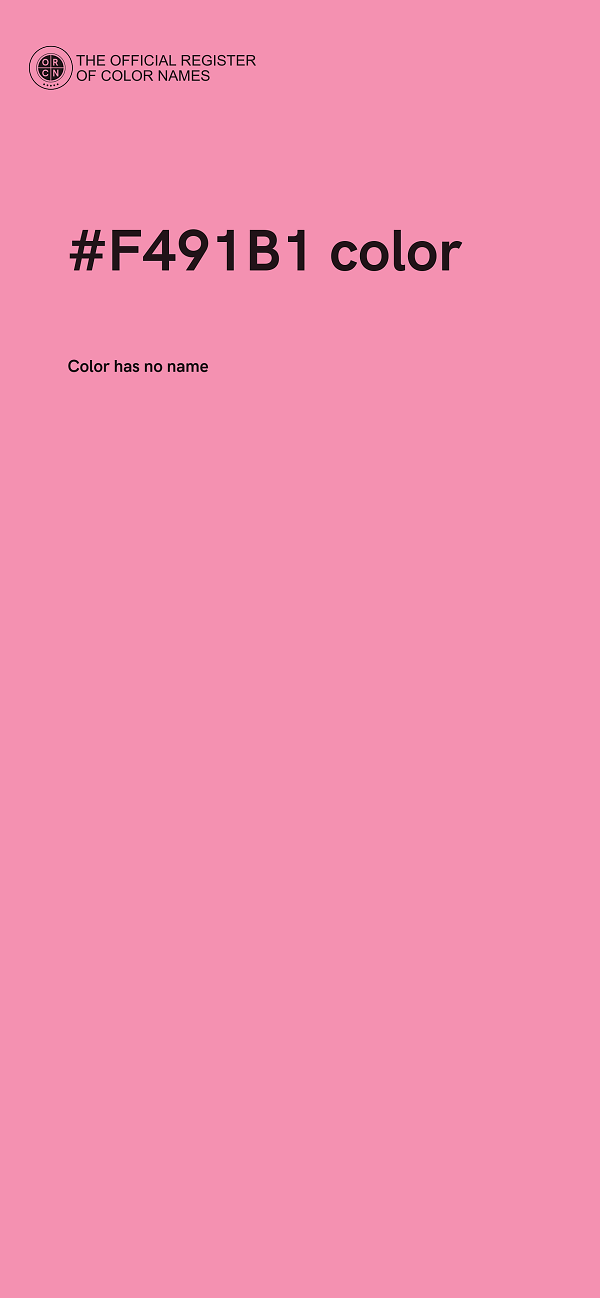 #F491B1 color image