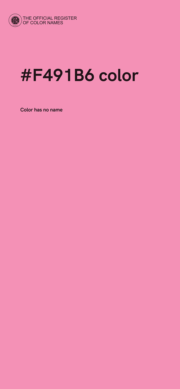 #F491B6 color image