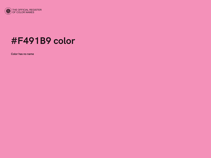 #F491B9 color image