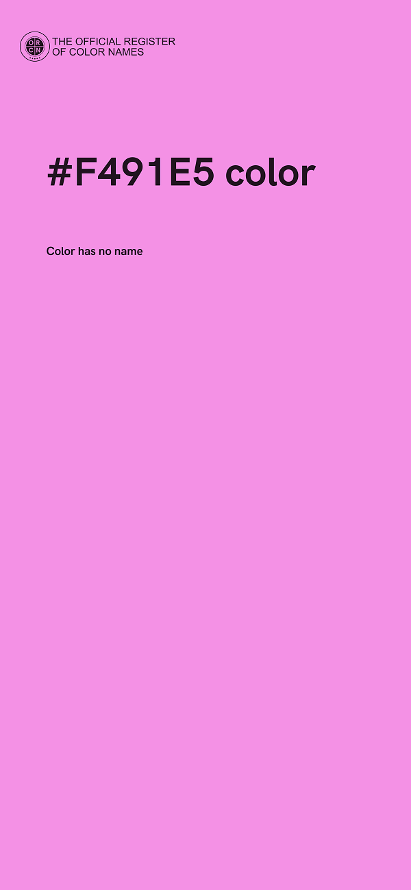 #F491E5 color image