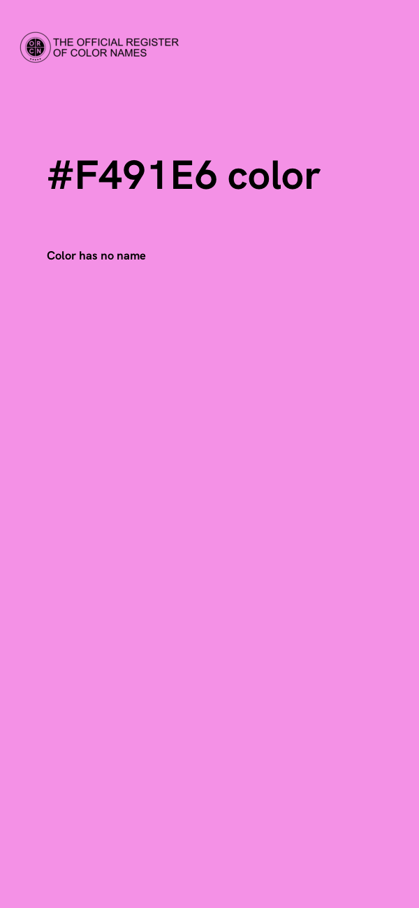 #F491E6 color image