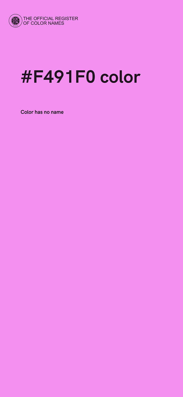 #F491F0 color image