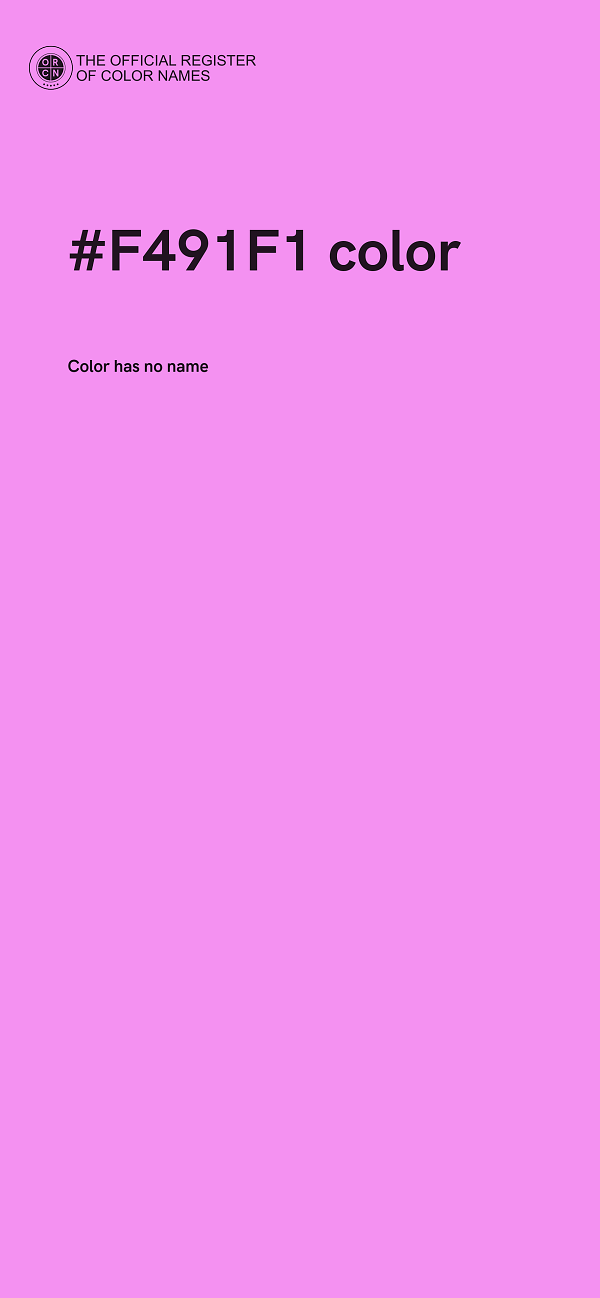 #F491F1 color image