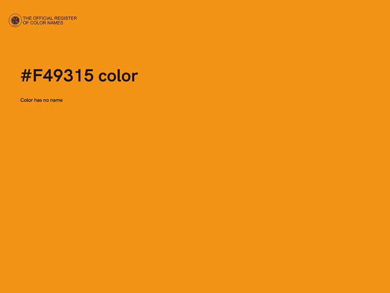 #F49315 color image