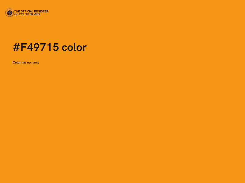 #F49715 color image