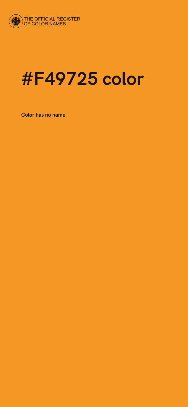 #F49725 color image