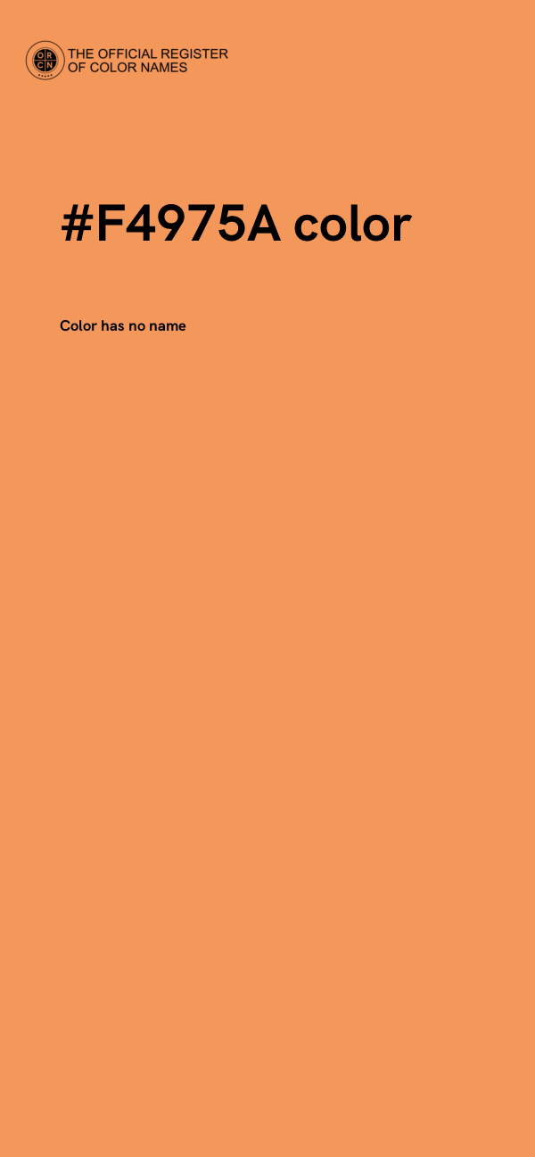 #F4975A color image