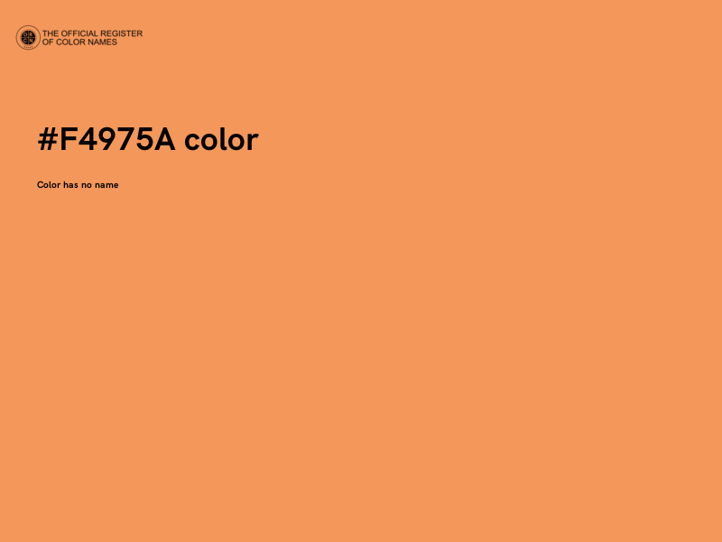 #F4975A color image
