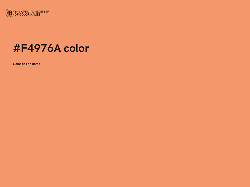 #F4976A color image