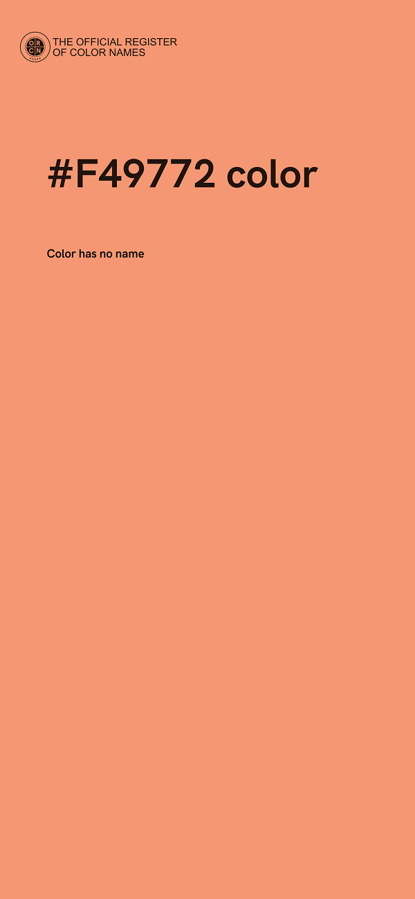 #F49772 color image