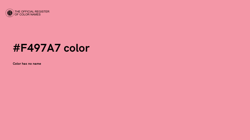 #F497A7 color image
