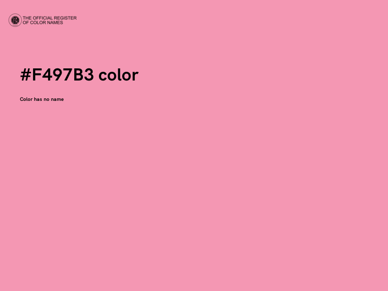 #F497B3 color image