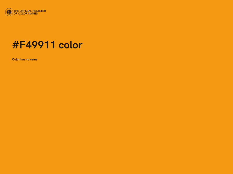 #F49911 color image