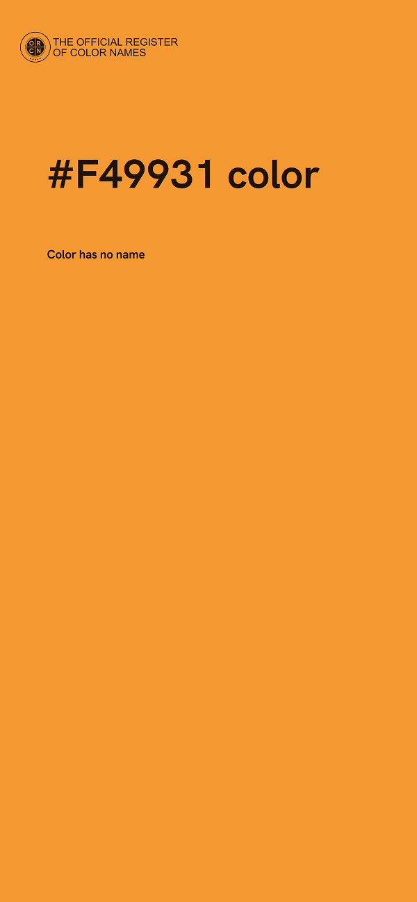 #F49931 color image