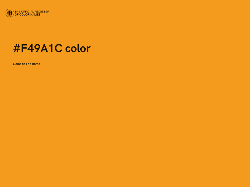 #F49A1C color image