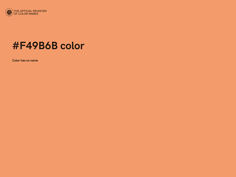 #F49B6B color image