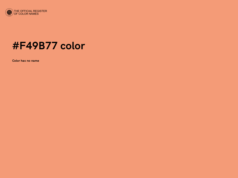 #F49B77 color image