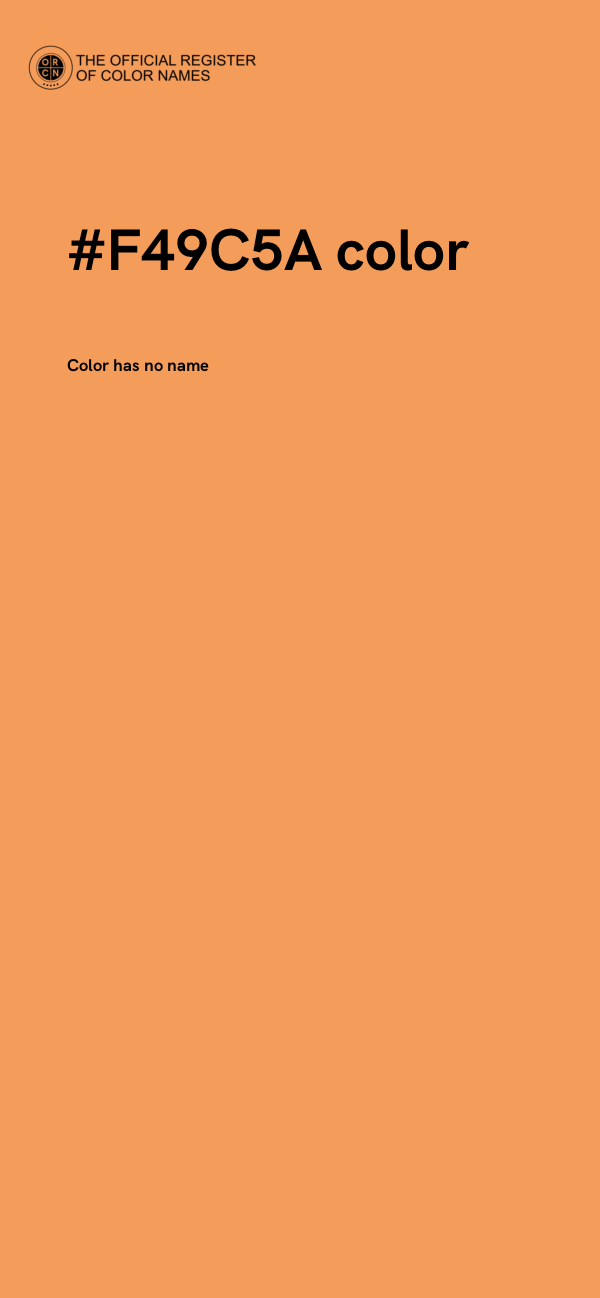 #F49C5A color image