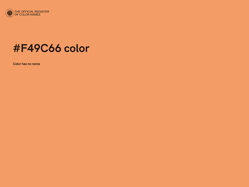 #F49C66 color image