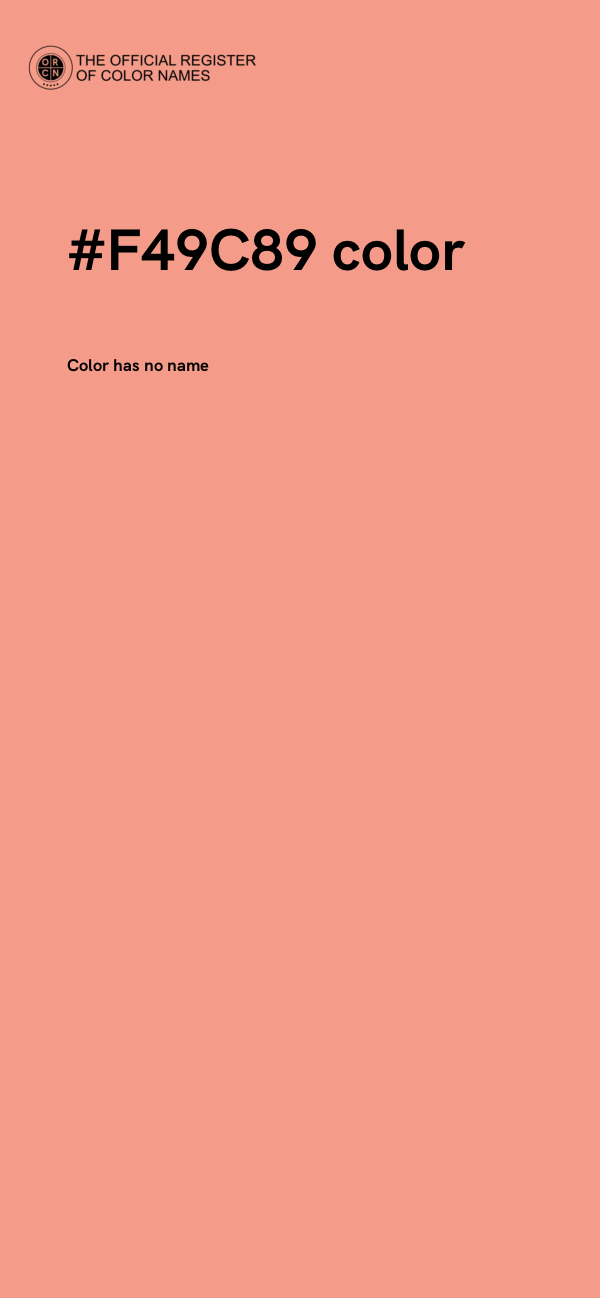 #F49C89 color image