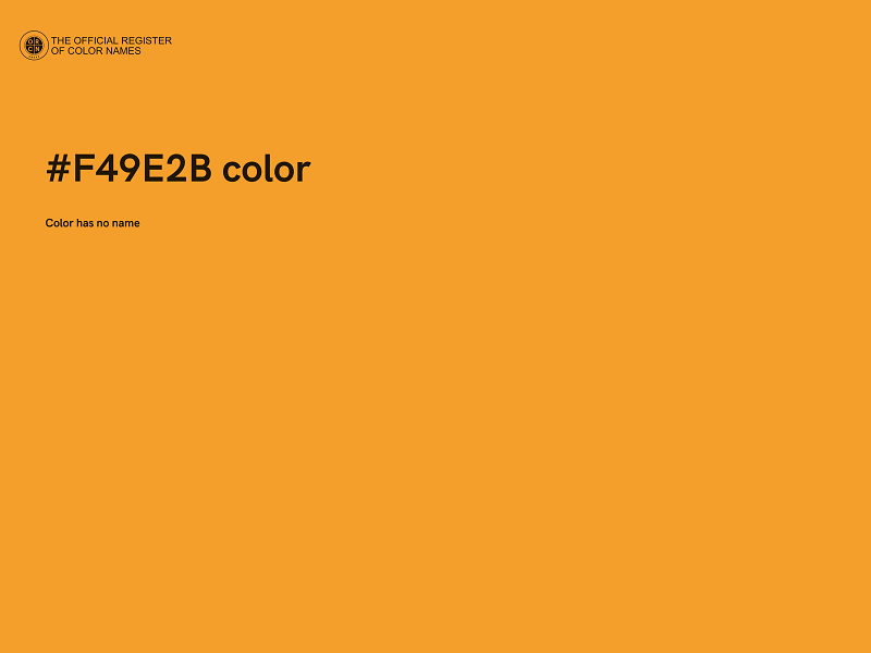 #F49E2B color image