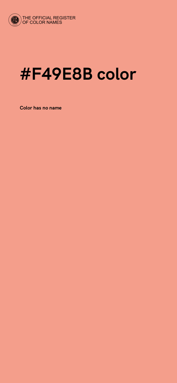 #F49E8B color image