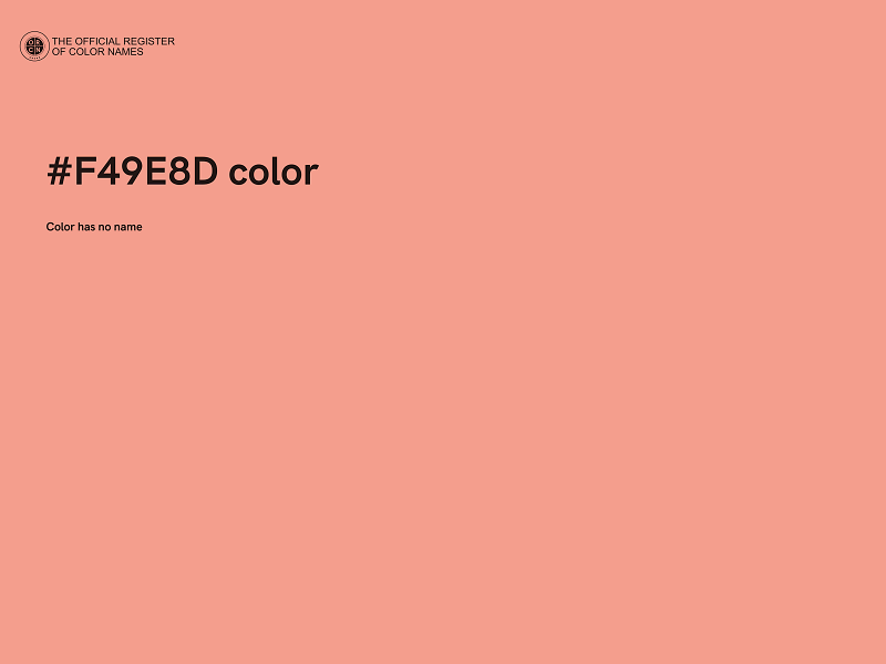 #F49E8D color image