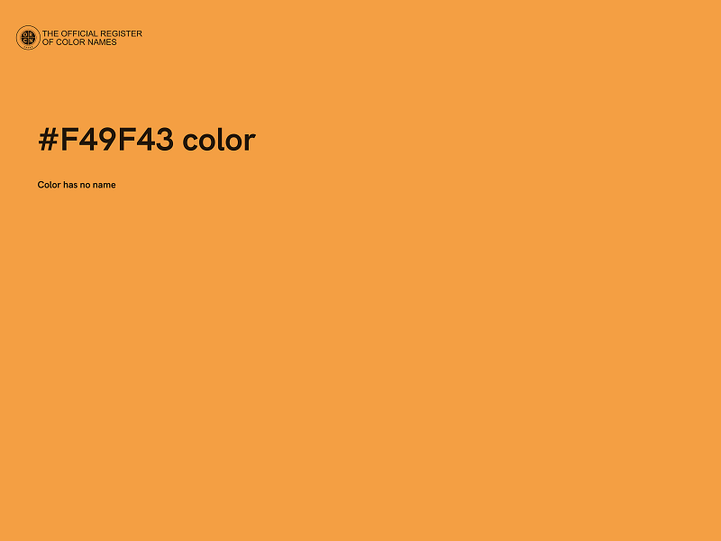 #F49F43 color image