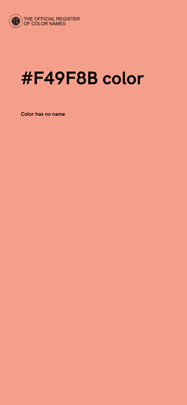 #F49F8B color image