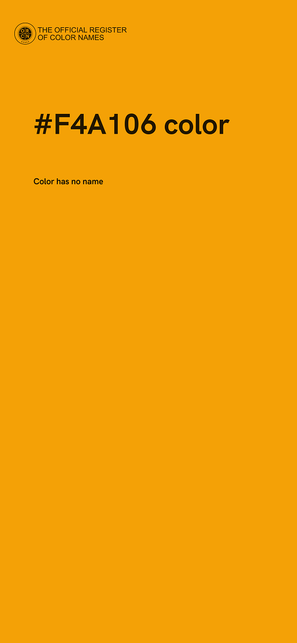#F4A106 color image