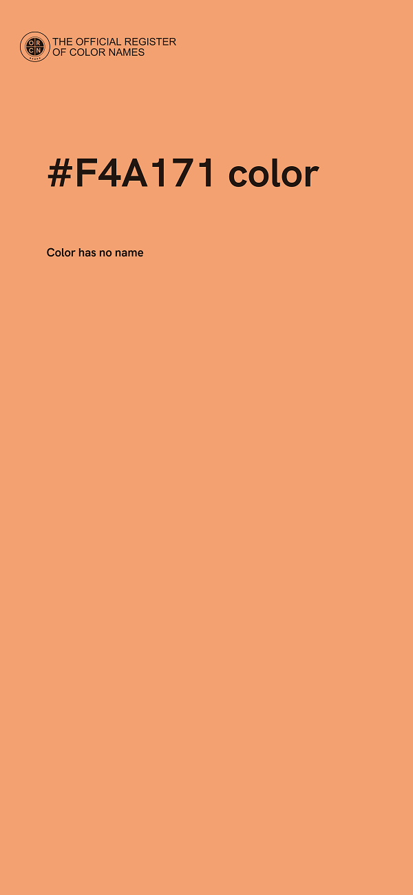#F4A171 color image