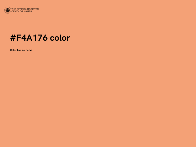 #F4A176 color image