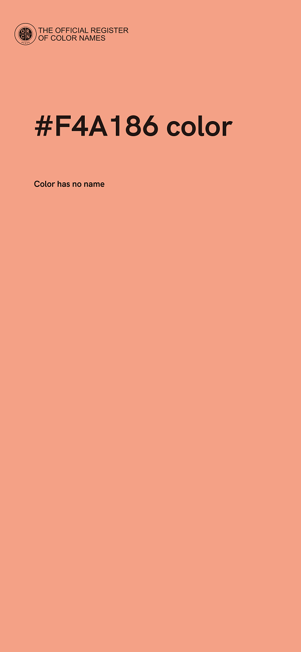 #F4A186 color image