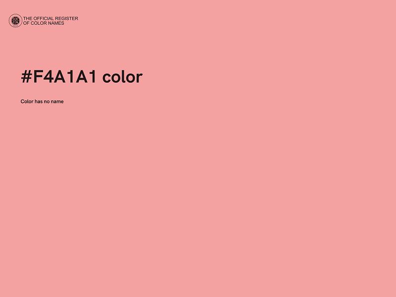 #F4A1A1 color image