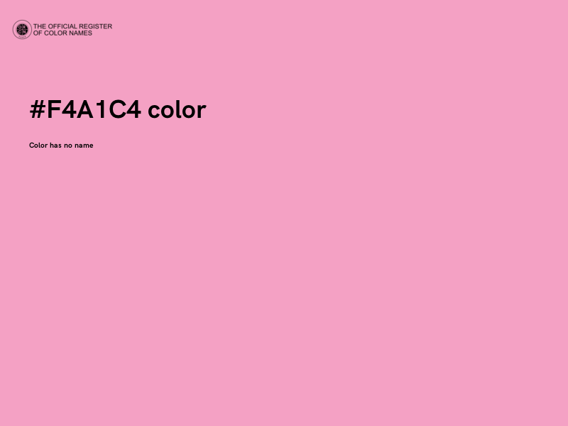 #F4A1C4 color image