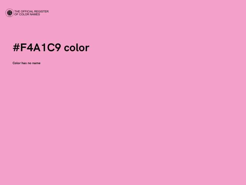 #F4A1C9 color image